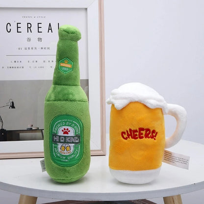 Stuffed Plush Beer Bottle